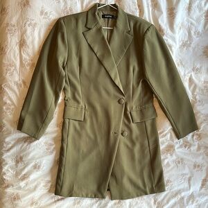 Olive Green Women's Blazer Dress